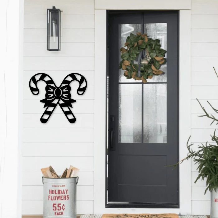 Candy Canes - Metal Wall Art