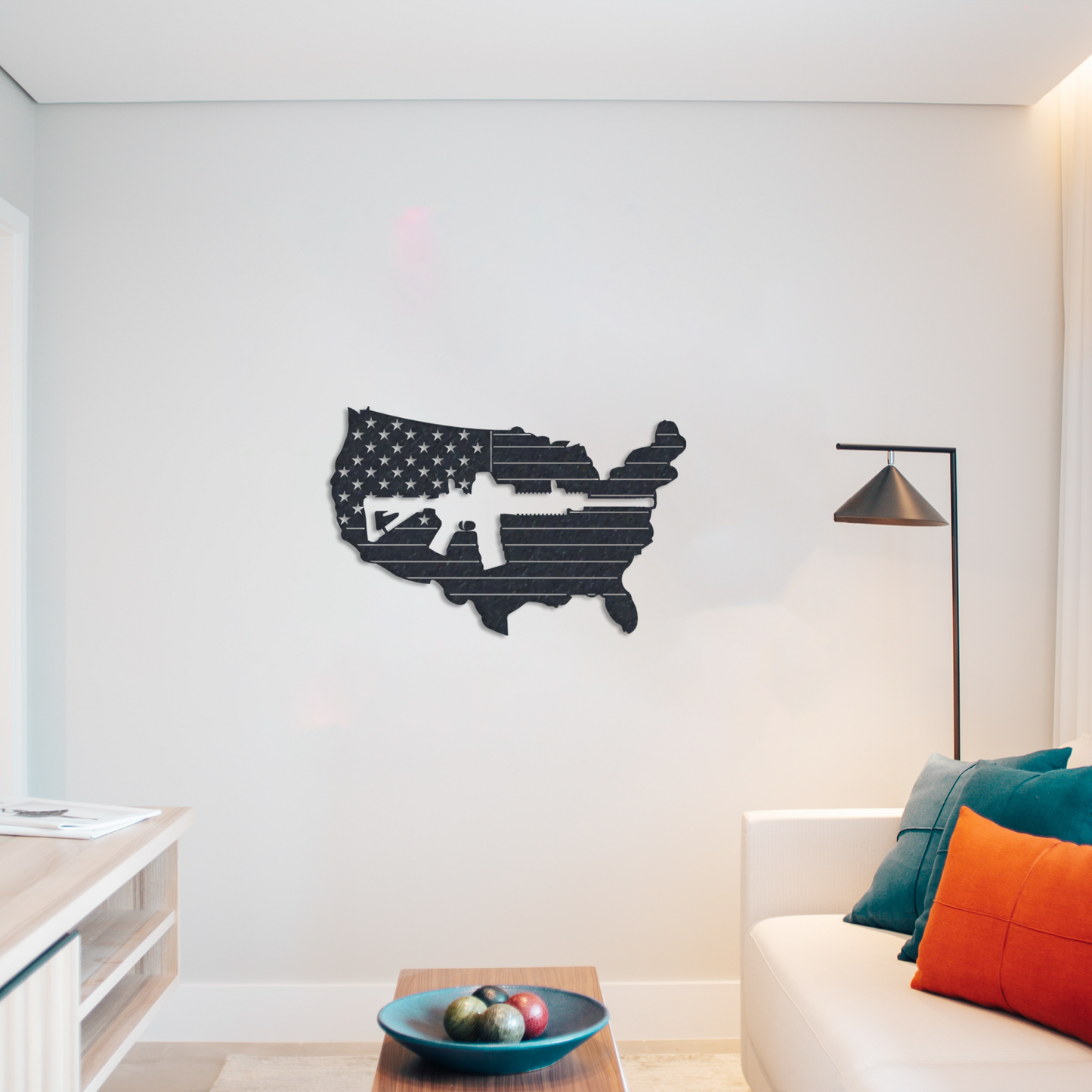 AR 15 Flag - Metal Wall Art