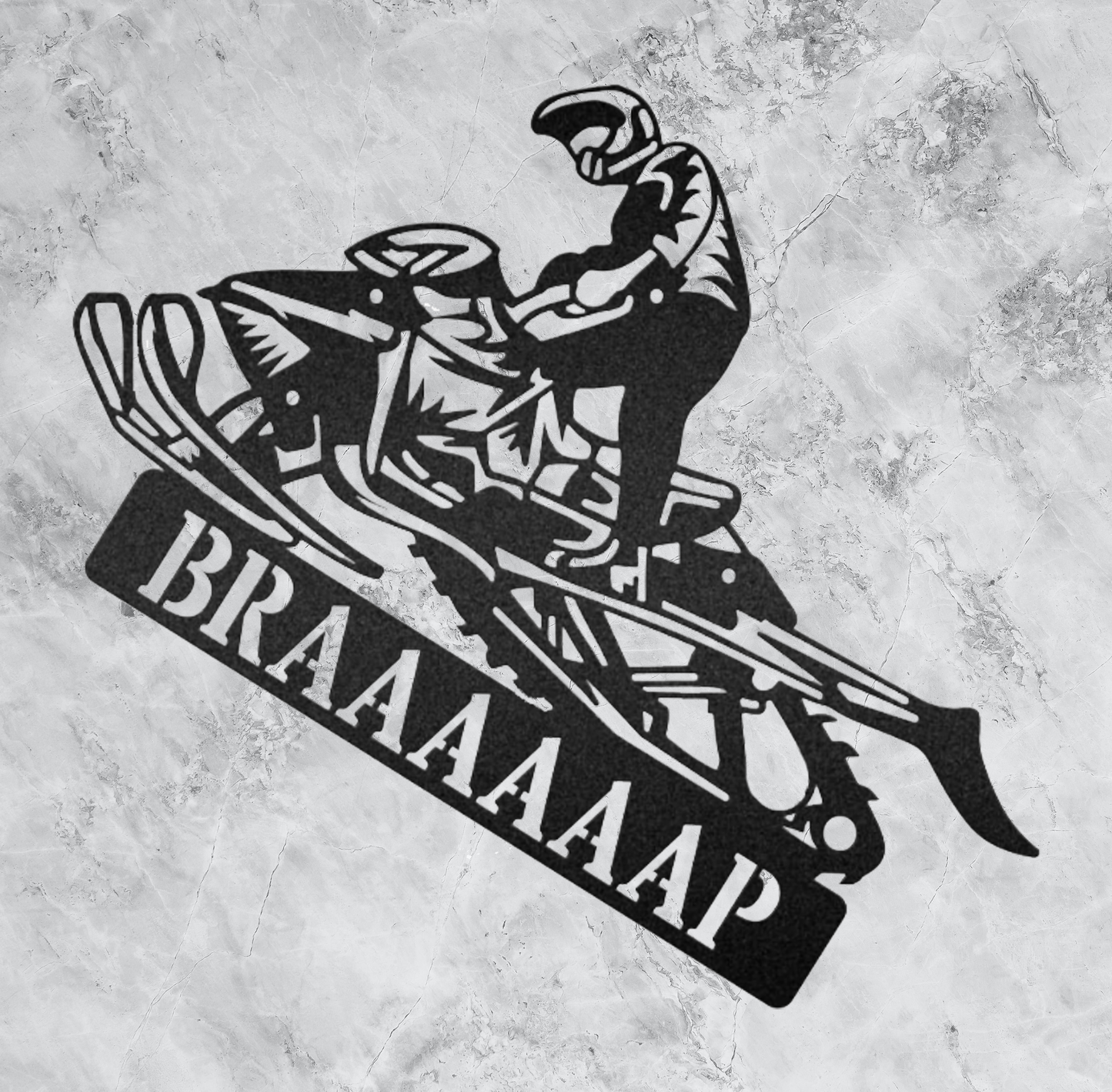 Snowmobile - Metal Wall Art