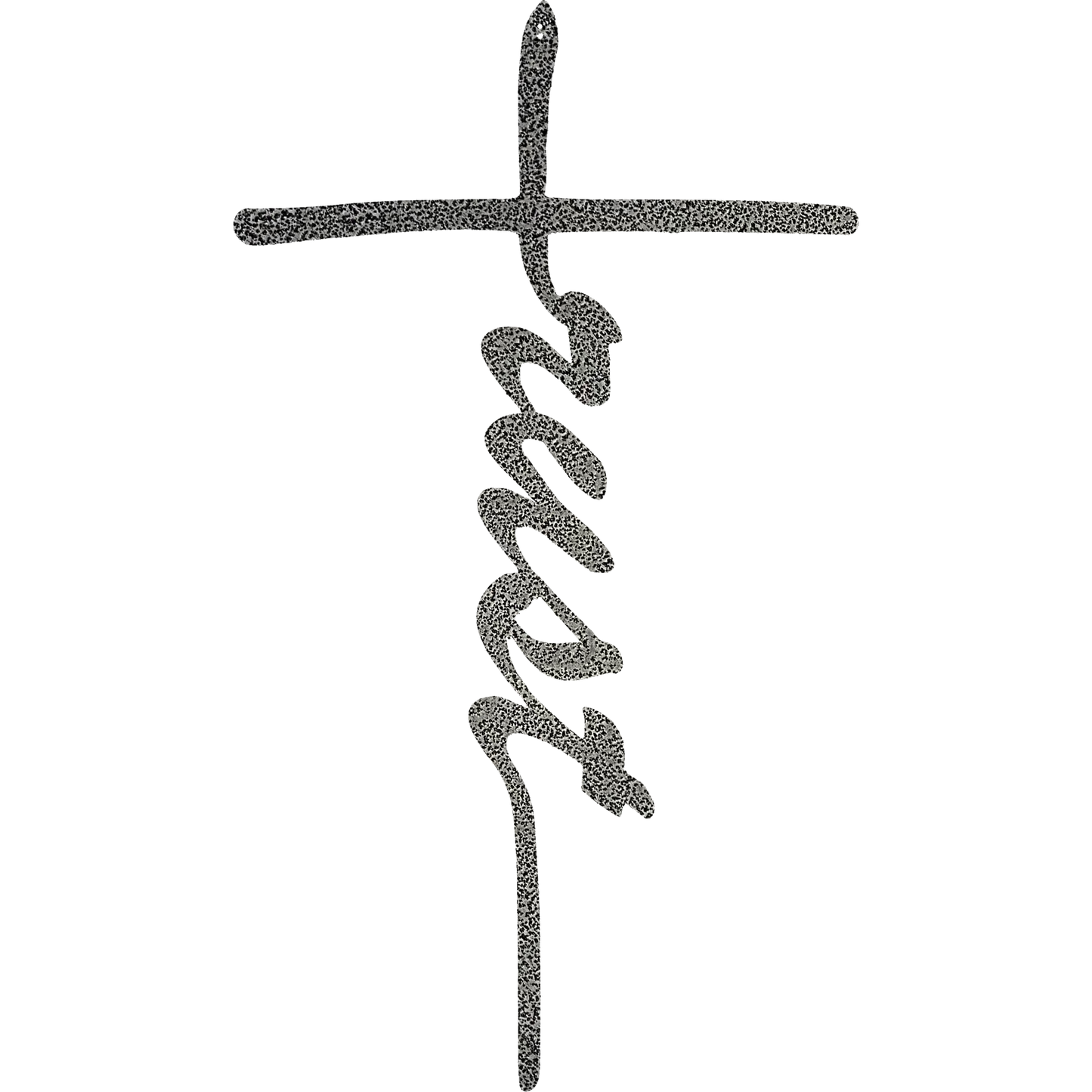 Trust Cross - Metal Wall Art