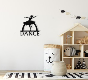 Ballerina Dancer - Metal Wall Art