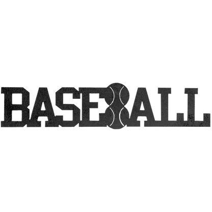 Baseball Word - Metal Wall Art