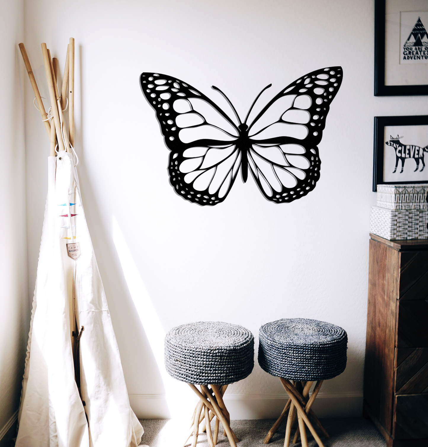 Monarch Butterfly - Metal Wall Art