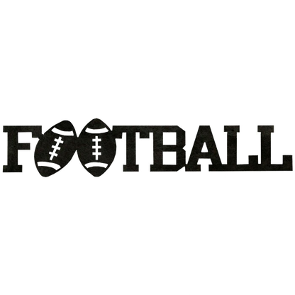 Football Word - Metal Wall Art