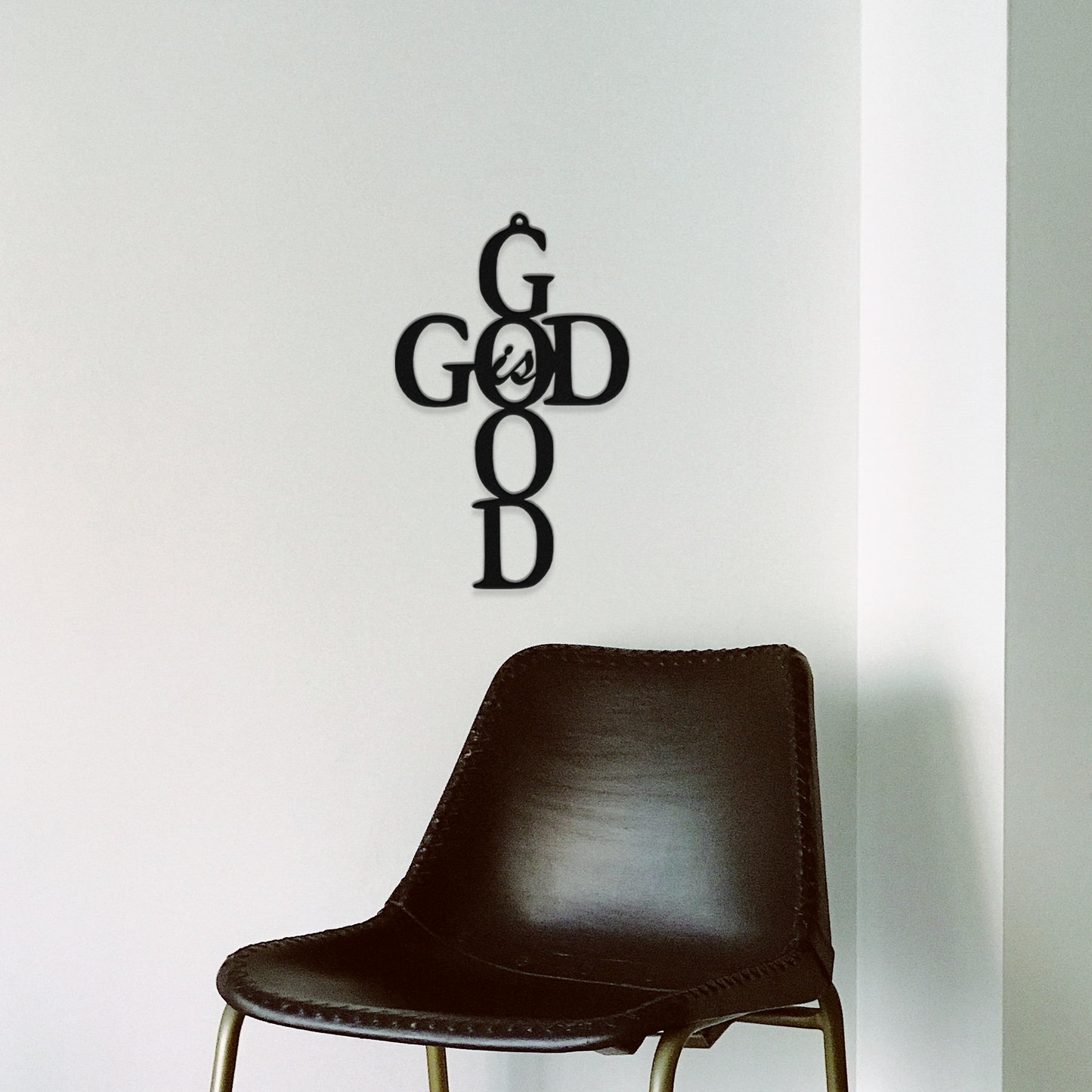 God Is Good Metal Wall Art