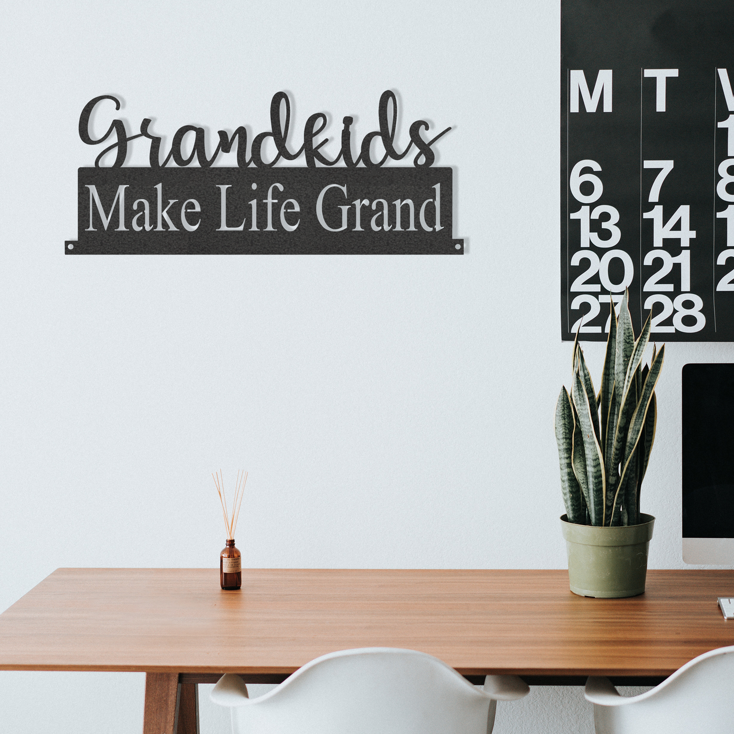 Grandkids Make Life Grand - Metal Wall Art