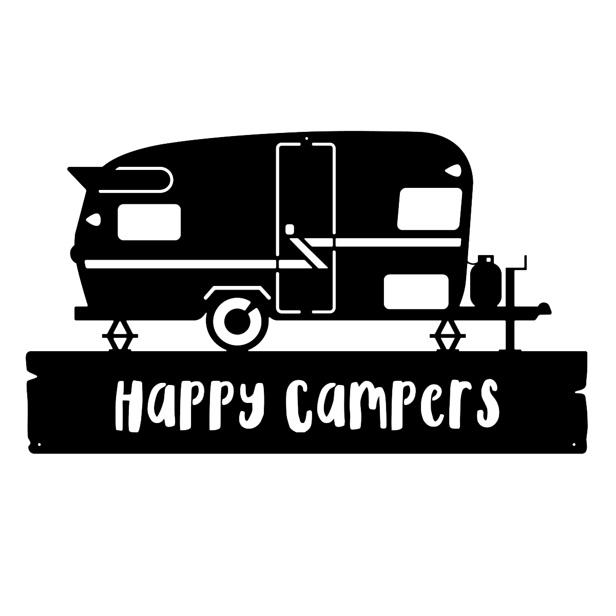 Happy Campers - Metal Wall Art