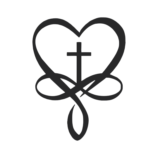 Heart Cross - Metal Wall Art