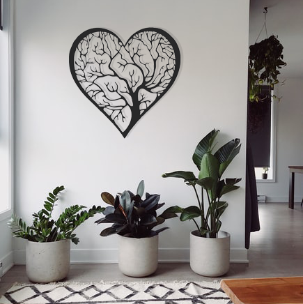 Heart Tree of Life - Metal Wall Art