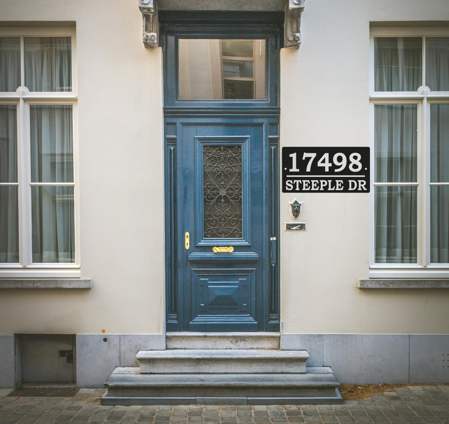 Modern Address Plaque - Metal Wall Art