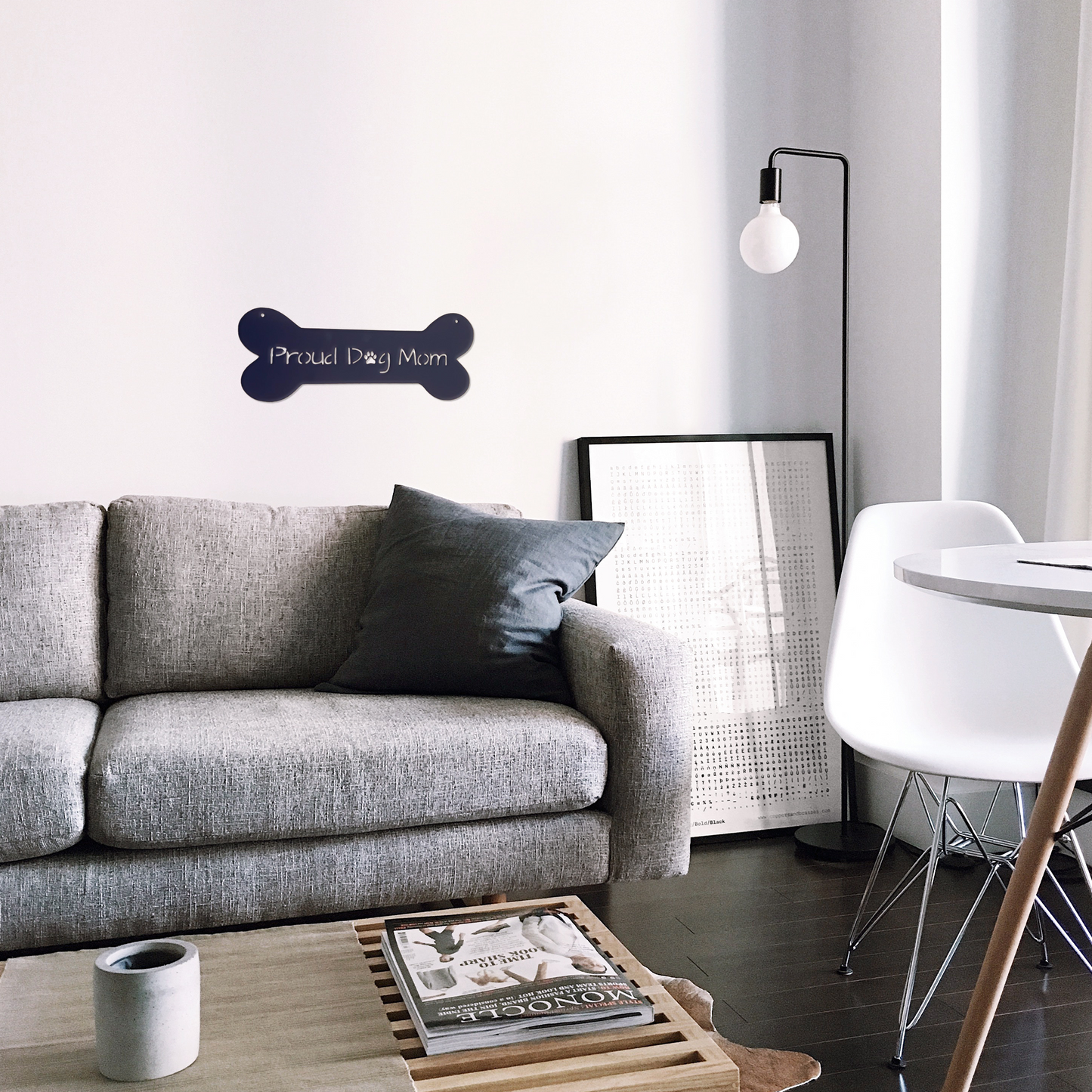 Proud Dog Mom - Metal Wall Art With A Couch - Badger Steel USA