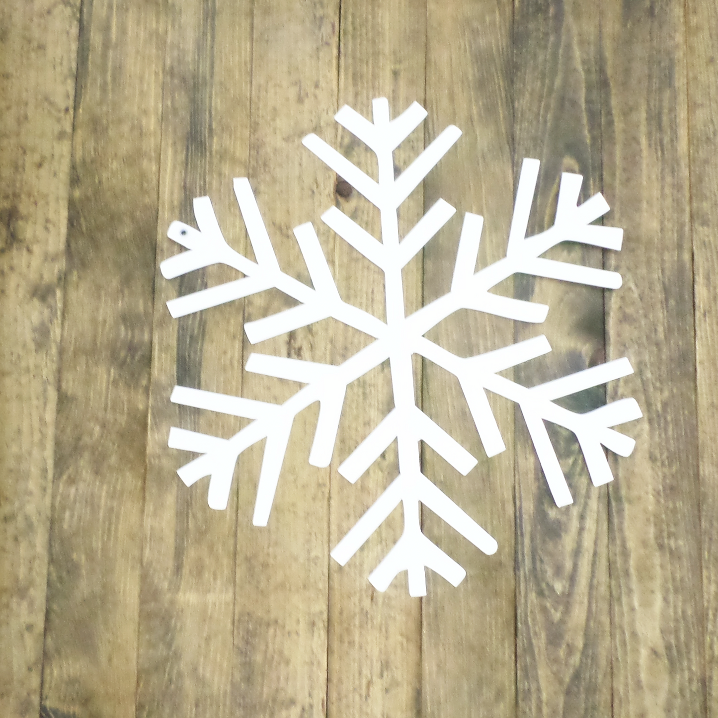 Snowflake Stems - Metal Wall Art On Wood - Badger Steel USA