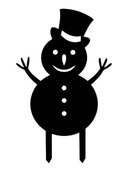 Snowman Stake - Metal Wall Art