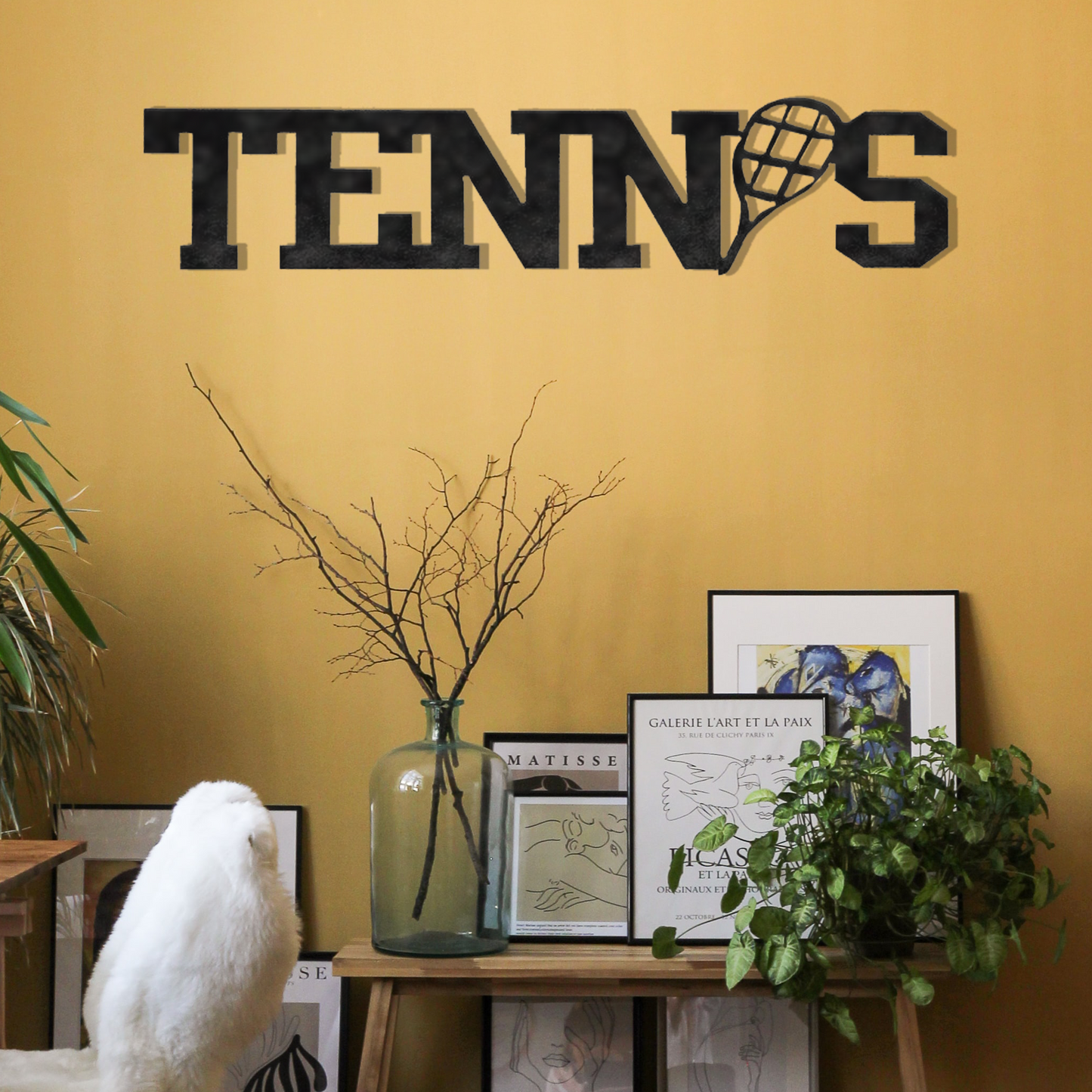 Tennis Word - Metal Wall Art