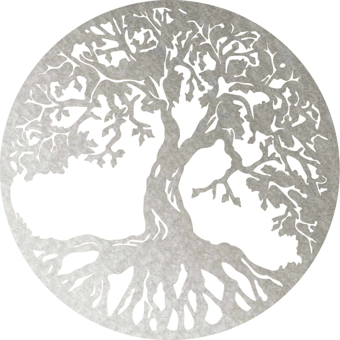 Tree Of Life Round - Metal Wall Art