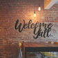 Welcome Y'all - Metal Wall Art