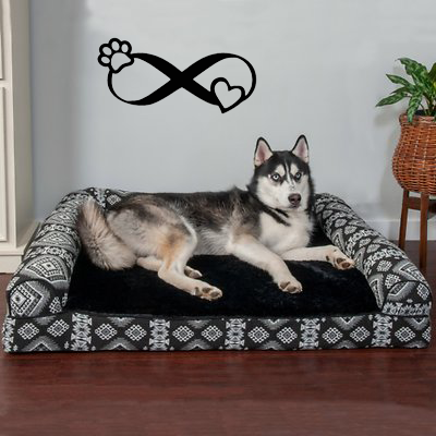 Infinity Paw Heart - Metal Wall Art