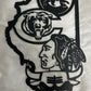 Illinois Sports Blackhawks- Metal Wall Art