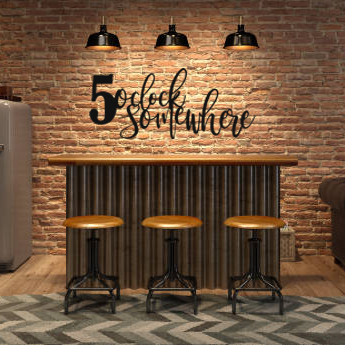 5 O Clock Somewhere - Metal Wall Art
