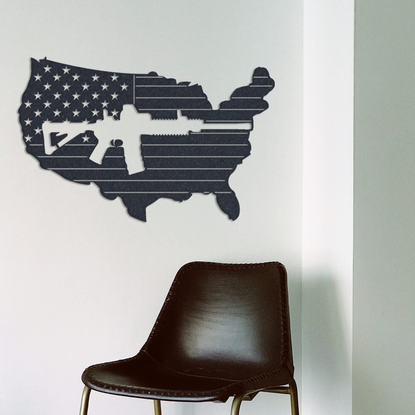 AR 15 Flag - Metal Wall Art