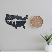 AR 15 Flag - Metal Wall Art