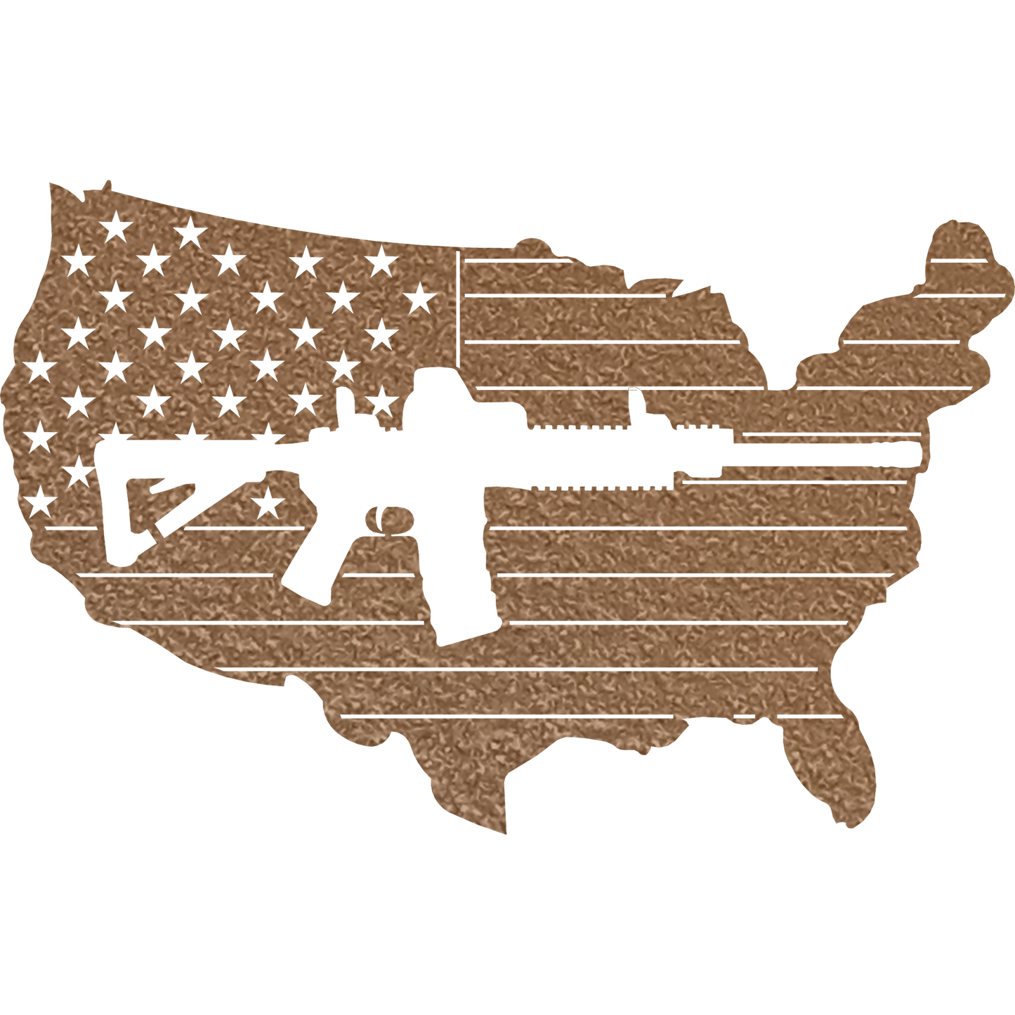 AR 15 Flag - Metal Wall Art