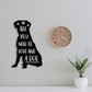 Love and a Dog - Metal Wall Art