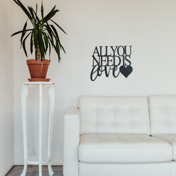 All You Need Is Love - Metal Wall Art - Badger Steel USA