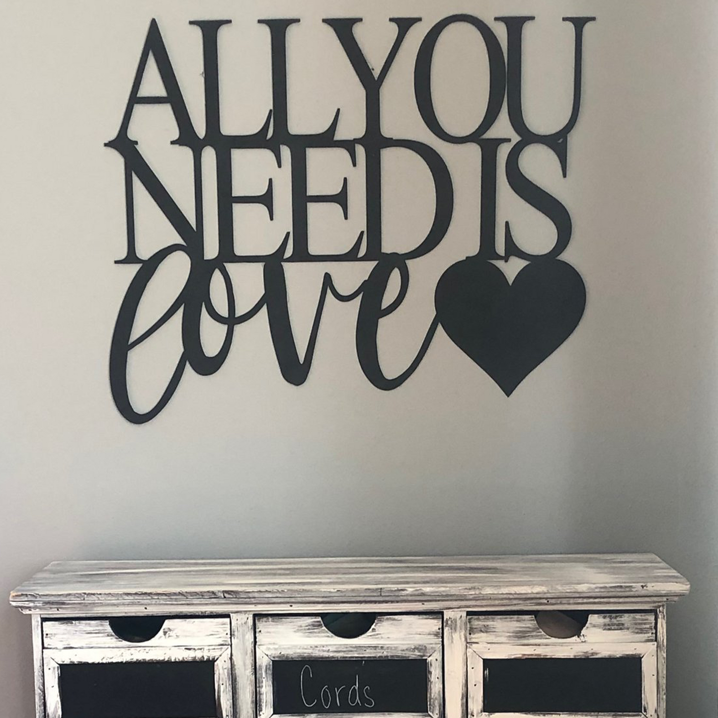 All You Need Is Love - Metal Wall Art - Badger Steel USA