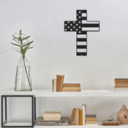 Flag Cross - Metal Wall Art