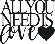 All You Need Is Love - Metal Wall Art - Badger Steel USA