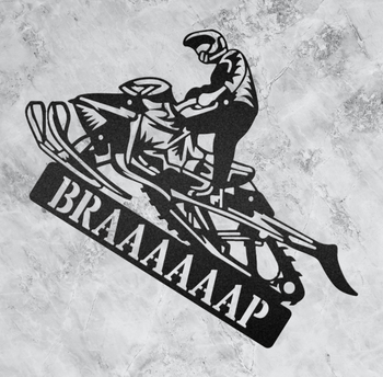Snowmobile - Metal Wall Art