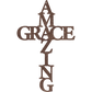 Amazing Grace Cross - Metal Wall Art