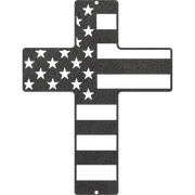 Flag Cross - Metal Wall Art