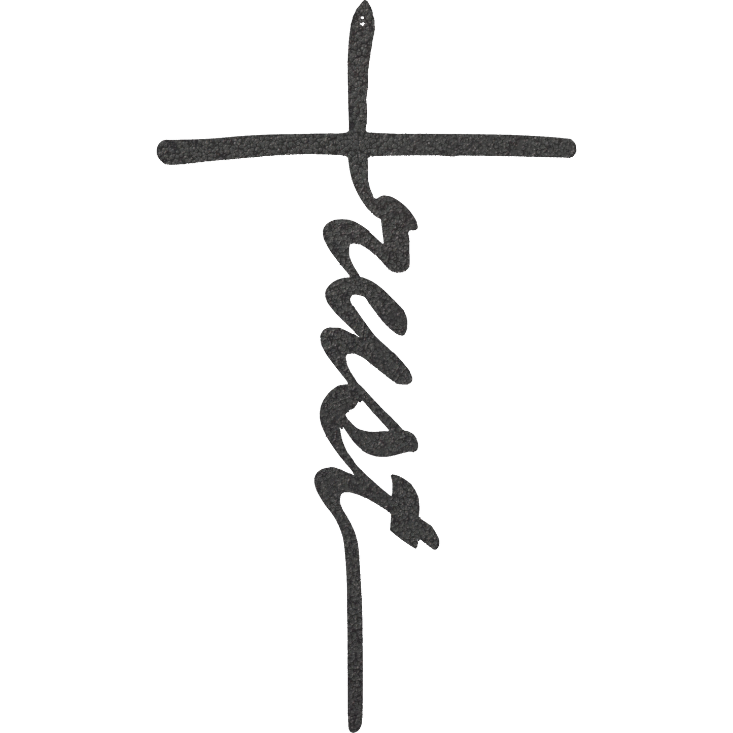Trust Cross - Metal Wall Art