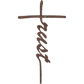 Trust Cross - Metal Wall Art