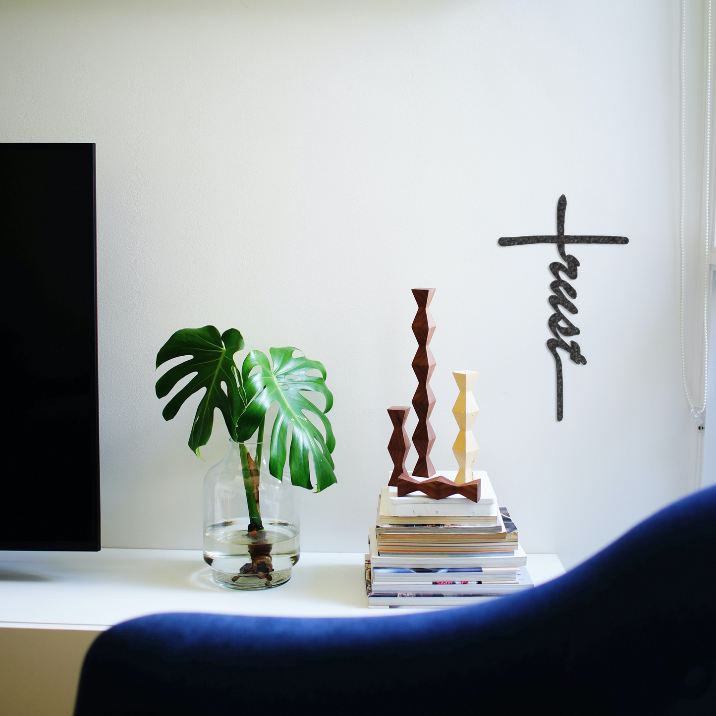 Trust Cross - Metal Wall Art