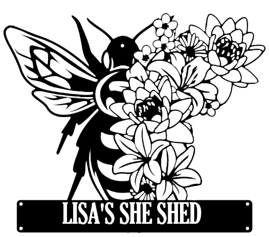 Haybee Monogram Bee Monogram - Metal Wall art – Badger Steel USA. WI LLC