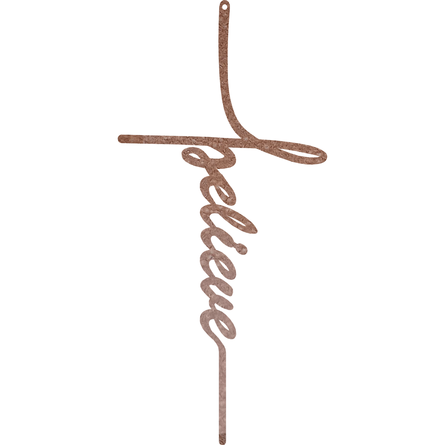 Believe Cross - Metal Wall Art