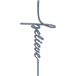 Believe Cross - Metal Wall Art