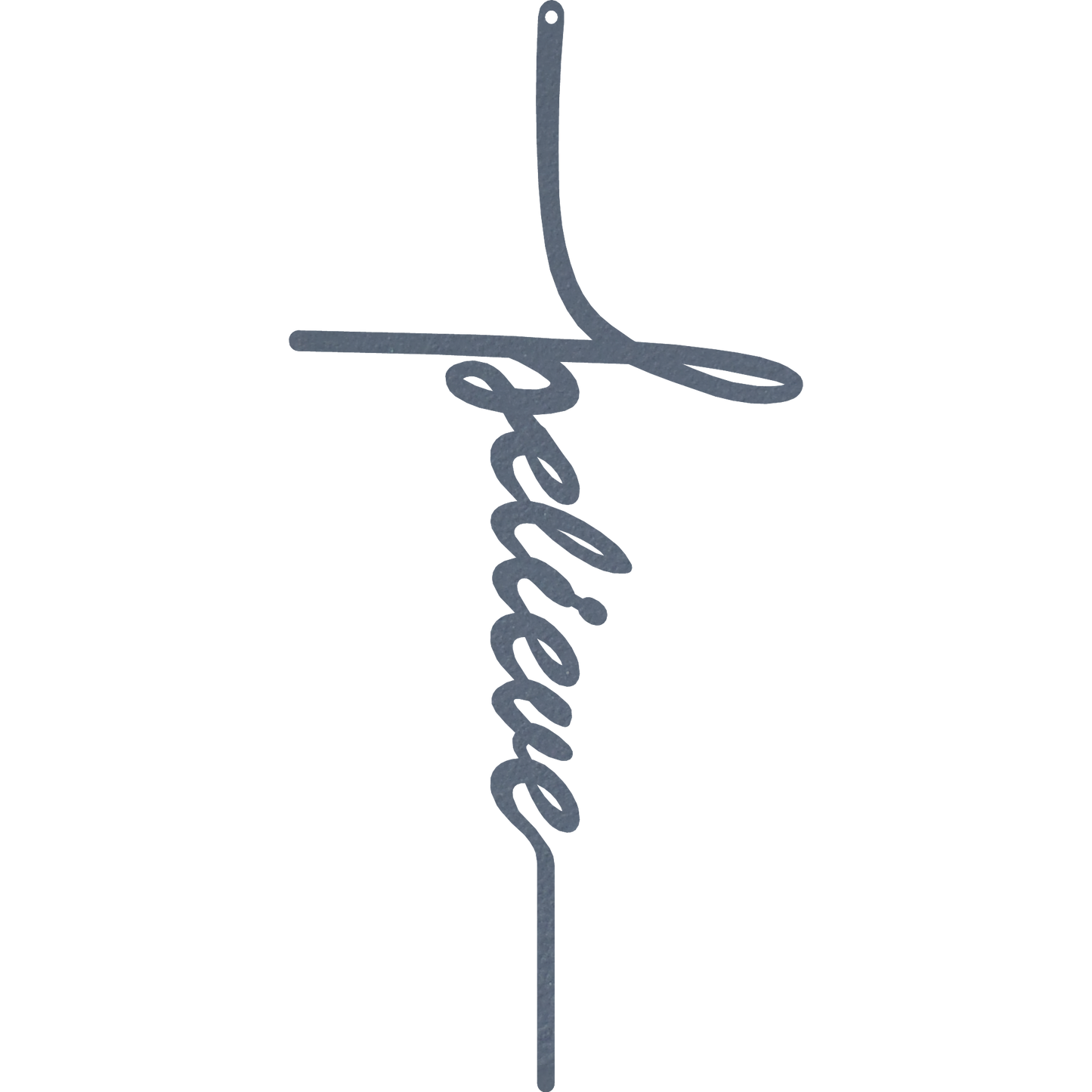 Believe Cross - Metal Wall Art