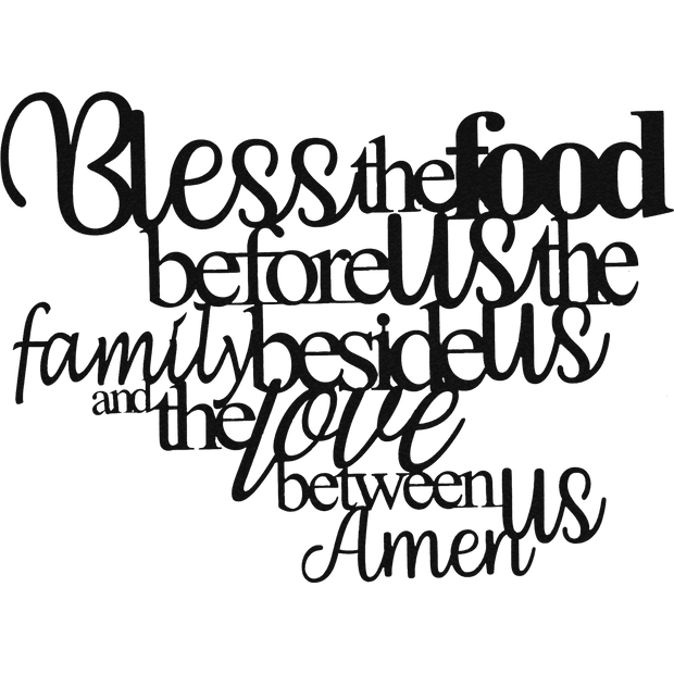 Bless The Food - Metal Wall Art - Badger Steel USA