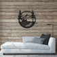 Boat Mountains Scene - Metal Wall Art