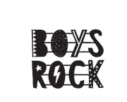 Boys Rock - Metal Wall Art