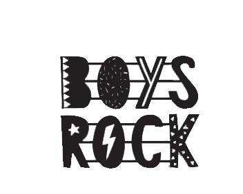 Boys Rock - Metal Wall Art