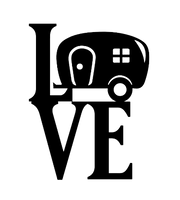 Camper Love - Metal Wall Art