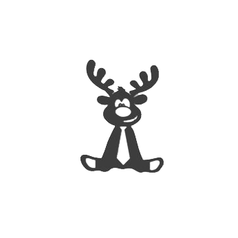 Cartoon Deer - Metal Wall Art