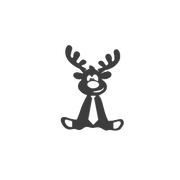 Cartoon Deer - Metal Wall Art