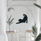 Cat Stretching - Metal Wall Art