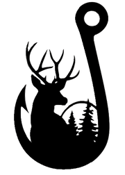 Deer Fishing Hook - Metal Wall Art